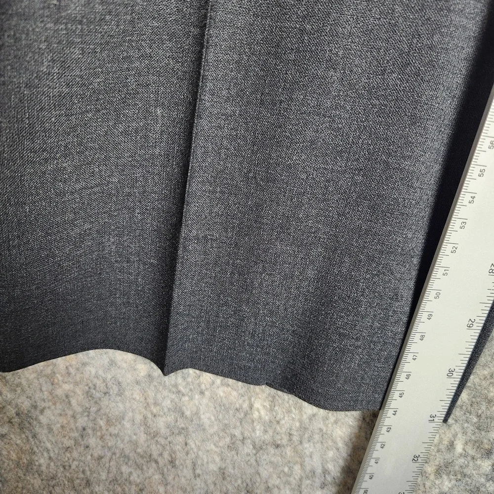Brooks Brothers Stretch Wool Pants Men 36x31 Gray Straight‎ Leg Flat Front Chino